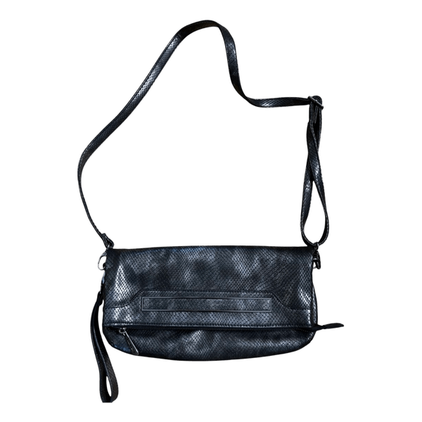 Vintage Jenny Fairy Black snakeskin patterned bag
