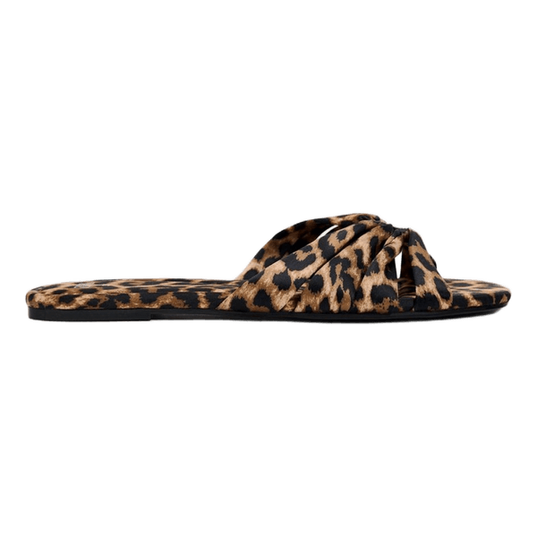 Leopardmønstrede sandaler