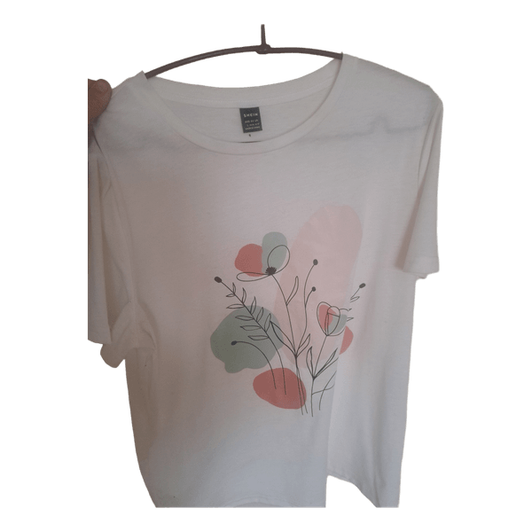 White floral t-shirt