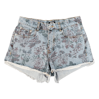 BikBok Summer Denim Floral Shorts Size S