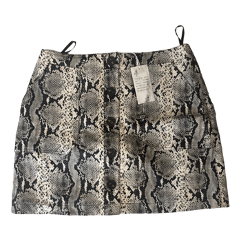 Warehouse snakeskin print skirt