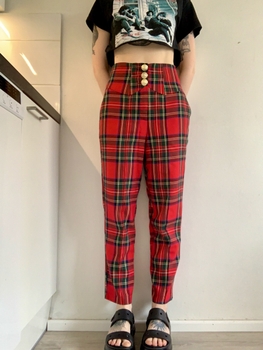 River Island plaid trousers