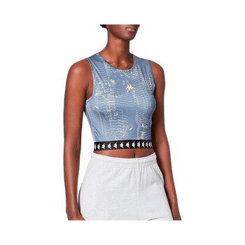 Grey cropped sports top