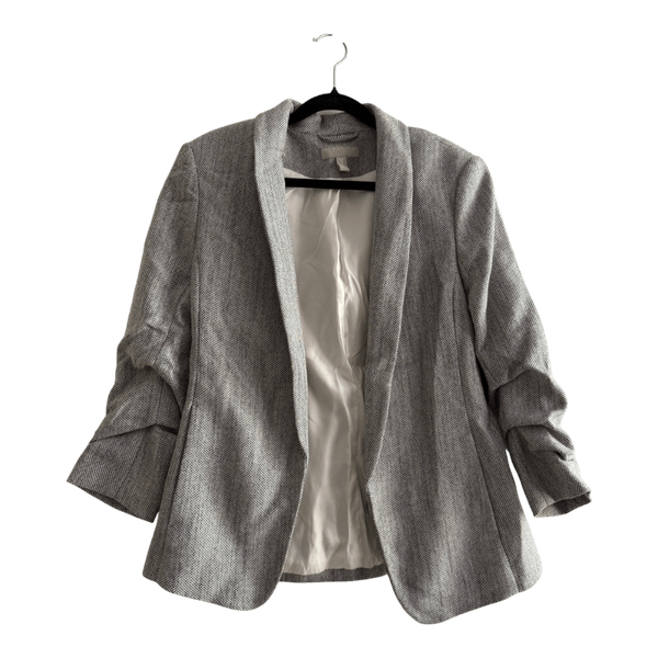 Grey textured blazer