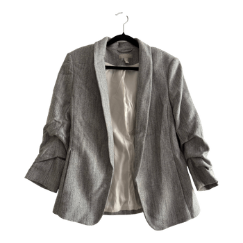 Grey textured blazer
