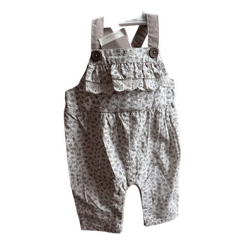 Floral organic cotton dungarees