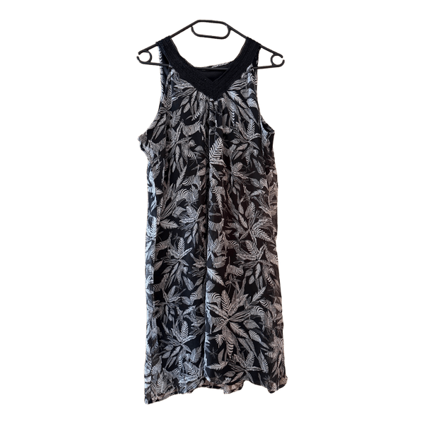 Black patterned summer dress