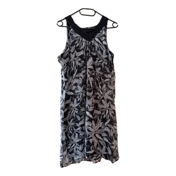 Black patterned summer dress