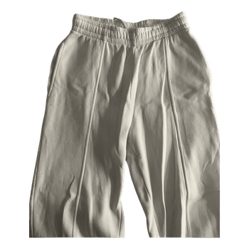 White cotton sweatpants