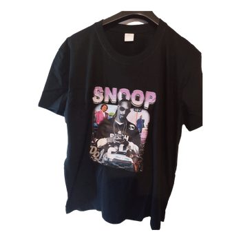 T-shirt noir imprimé Snoop Dogg