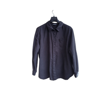 Musta pellavasekoite paita 