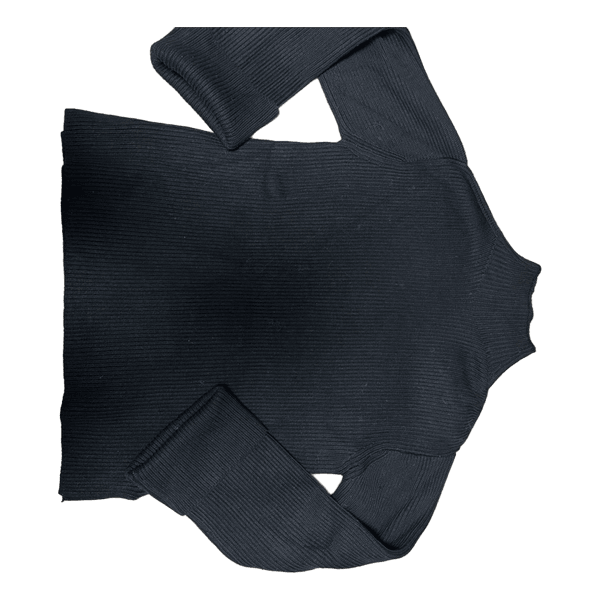 Zara black ribbed jumper