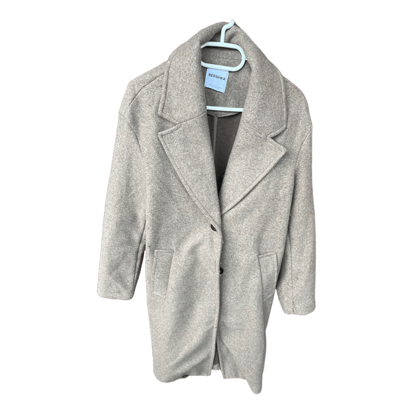 Beige wool coat