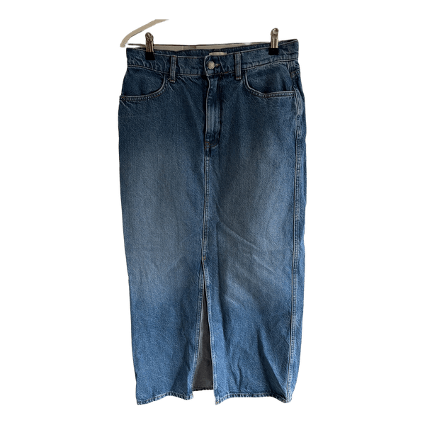 Blå denim nederdel