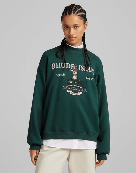 Oversized high neck sweat