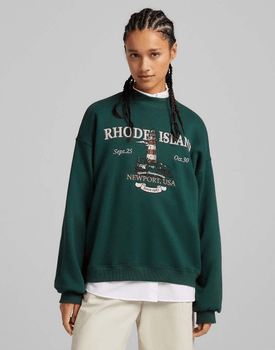 Oversized high neck sweat