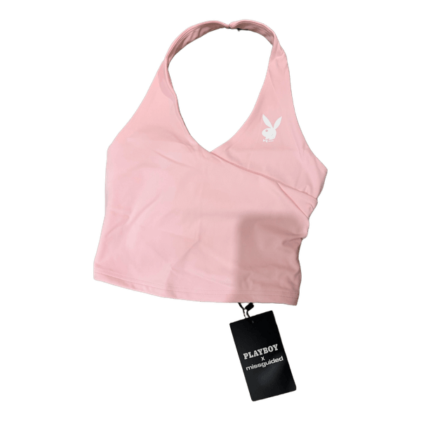 Pink halter top playboy
