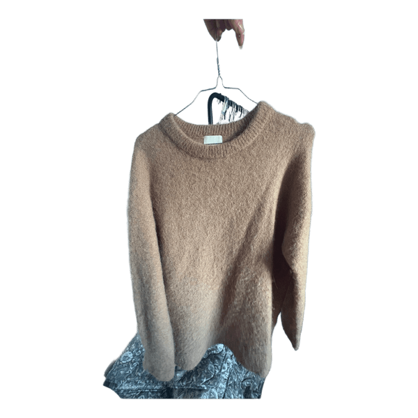 Brun uld blanding swetter