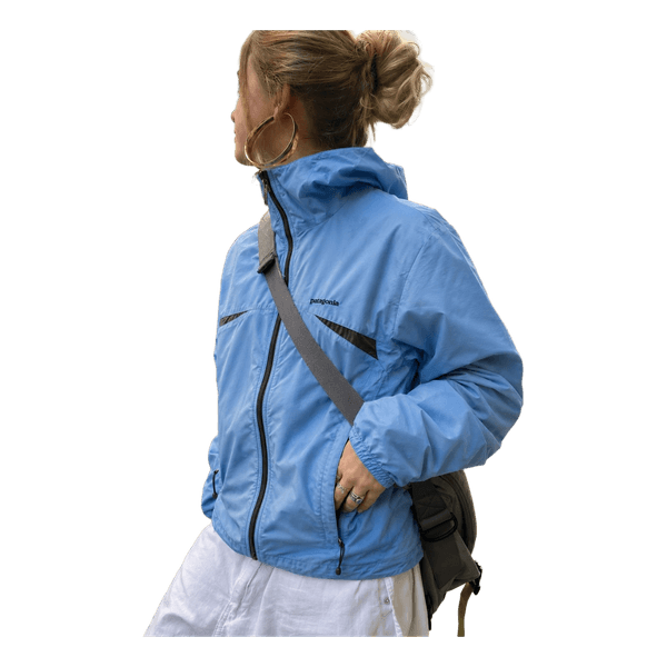 Blue Patagonia windbreaker