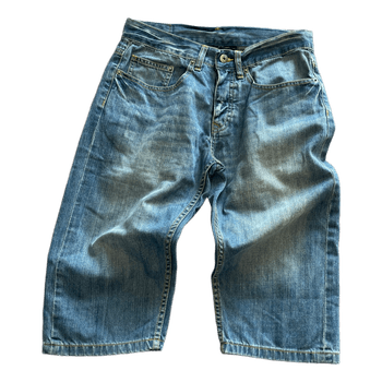 Blue denim shorts