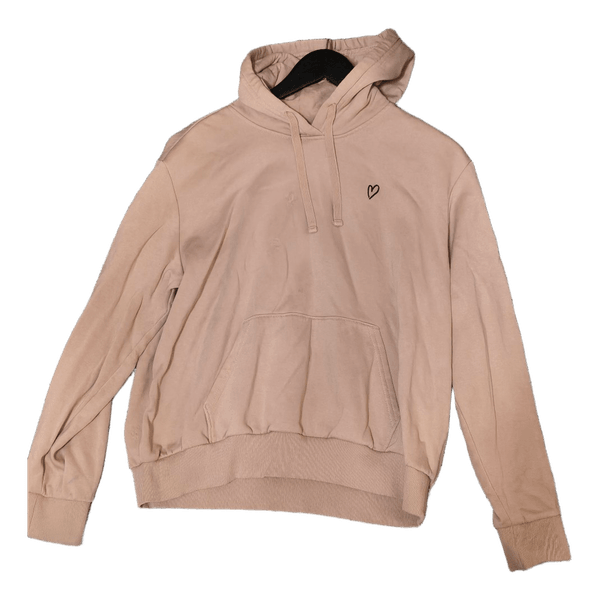 Pink/rose hoodie with heart