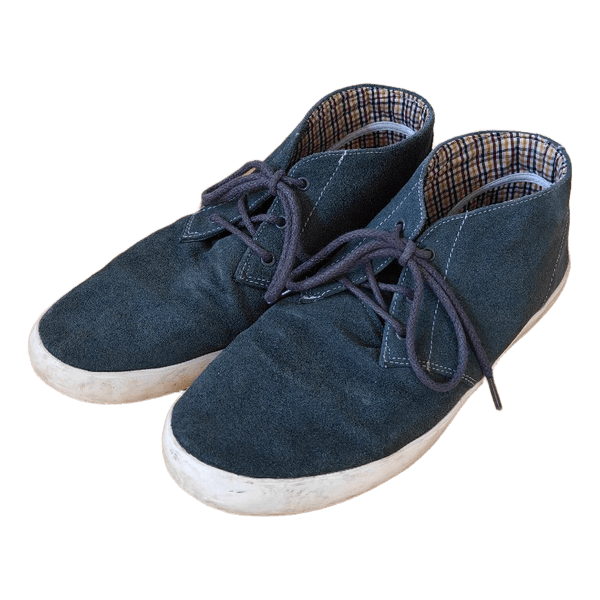 Green gray sneakers