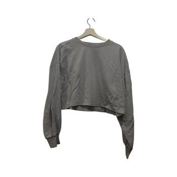 Vaaleansininen cropped collegepaita