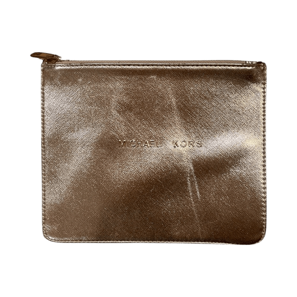 Michael Kors Gold Zip Pouch
