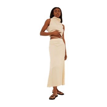 New NAKD cream maxi skirt