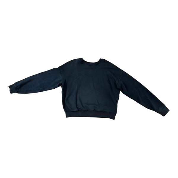 Black cotton sweatshirt