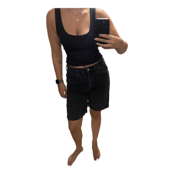 Sorte denimshorts