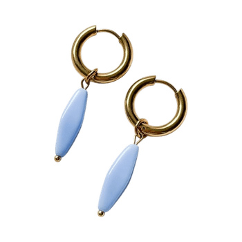 Blue drop earrings