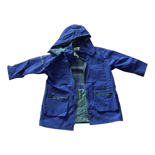 Blue hooded kids jacket