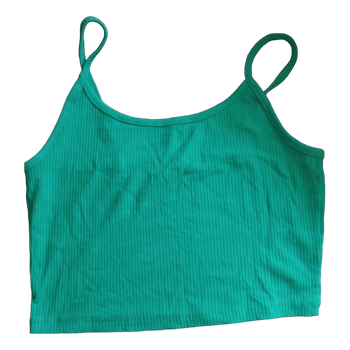 Green New Yorker top, size M.
