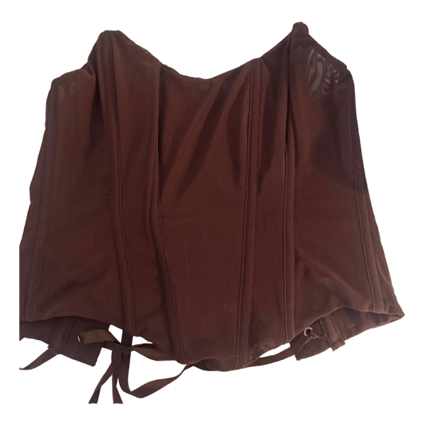 Brun korset top