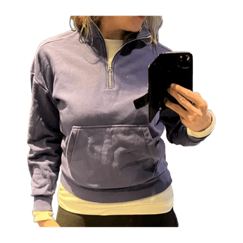 Navy Zip-Up Sweatshirt