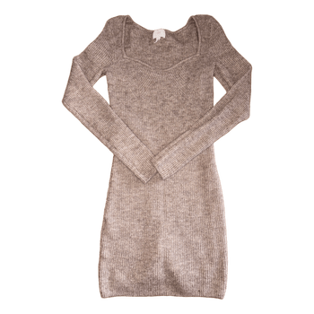 Beige neulemekko