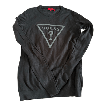 Black Guess logo sweater