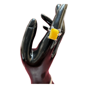 925 silver ring with calcite? | NOS