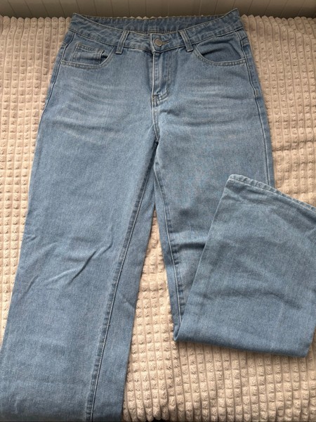Light blue denim jeans