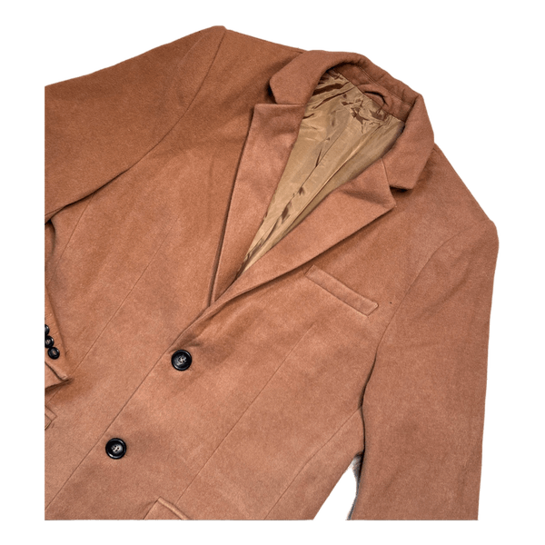 Brown single breasted coat