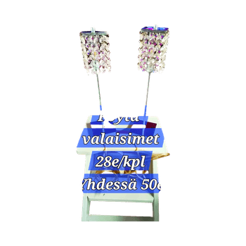  pöytävalaisimet,valoketjuja