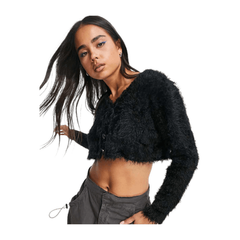 Boxy Fluffy Cardigan