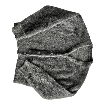 Black fuzzy cardigan