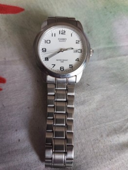 Sidabrinis Casio laikrodis