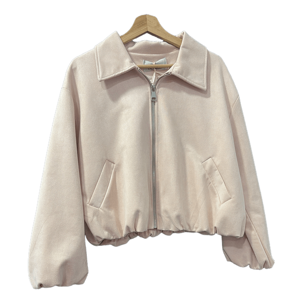 Pink bomber jacket