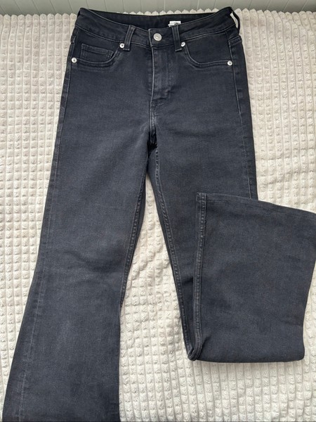 Black flared jeans