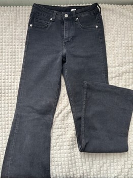 Black flared jeans