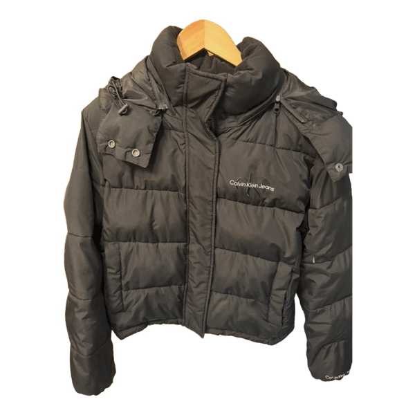 Black calvin klein puffer jacket