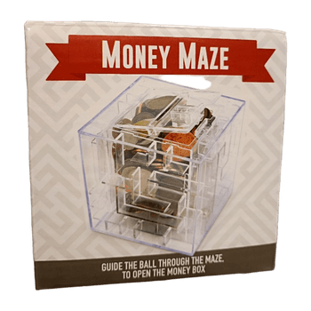 Money maze, törkeän vaikeasti avattava säästöpossu